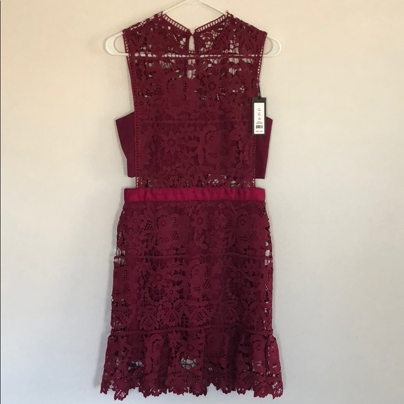 Dresses & Skirts - Berry Dress. Self portrait style. Dupe. Worn once